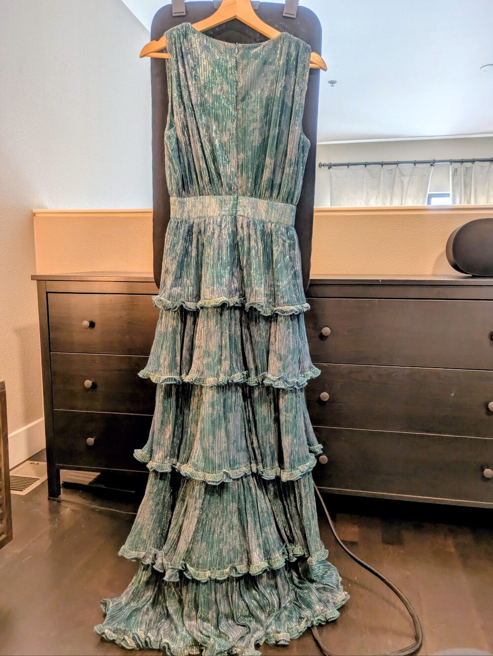 Flying Tomato Teal Green Tiered Ruffle Maxi Dress - Picture 5 of 8